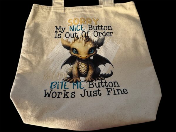 Bite me tote